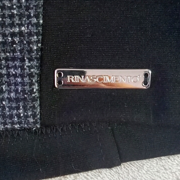 RINASCIMENTO Italian Dress size L Black Fits sz S/M - Picture 4 of 8